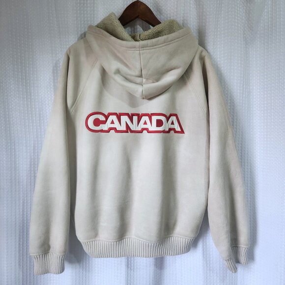 Olympic 06 Jacket Faux Suede Sherpa Lined Jacket HBC Canadian Olympic Team - Picture 2 of 15